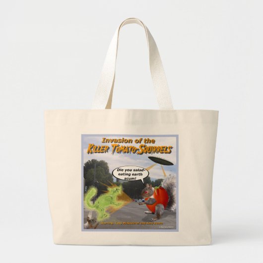 キラートマトリスの侵入の大きなトート ラージトートバッグ (正面)