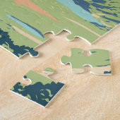 キラーニーナショナルパークアイルランドトラベルアートヴィンテージ ジグソーパズル (側面)