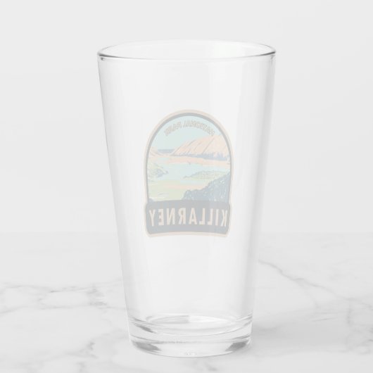 キラーニーナショナルパークアイルランドトラベルアートヴィンテージ タンブラーグラス (裏面)