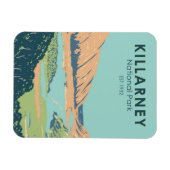 キラーニーナショナルパークアイルランドトラベルアートヴィンテージ マグネット (横)