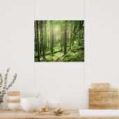 キラーニー国立公園の森 |ケリー，アイルランド ポスター (キッチン)