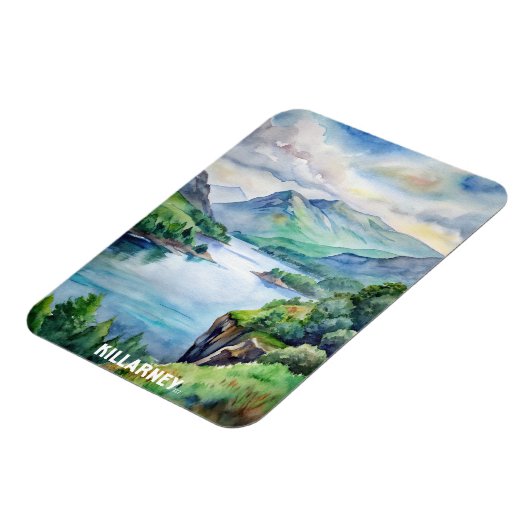キラーニー国立公園ウォーター絵画カラー マグネット (左側)