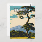 キラーニー国立公園ヴィンテージ旅行ポスター ポストカード (正面/裏面)