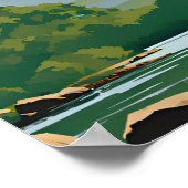 キラーニー国立公園旅行ミニマルポスター ポスター (角)