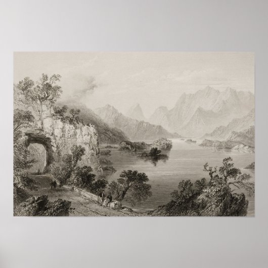 キラーニー郡キラーニーの上流の湖 ポスター (正面)