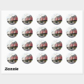 キラーニー、アイルランドの街並み ラウンドシール (シート)