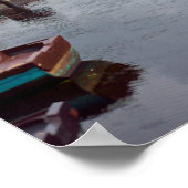 キラーニーcoのロス城に係留されたボート ポスター (角)