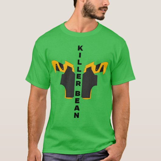 キラービーンズ拳銃デザイン少年 Tシャツ (正面)
