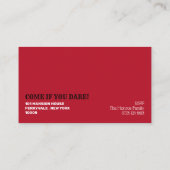 キラーピエロ、ハローウィンパーティチケット招待状 エンクロージャーカード (裏面)