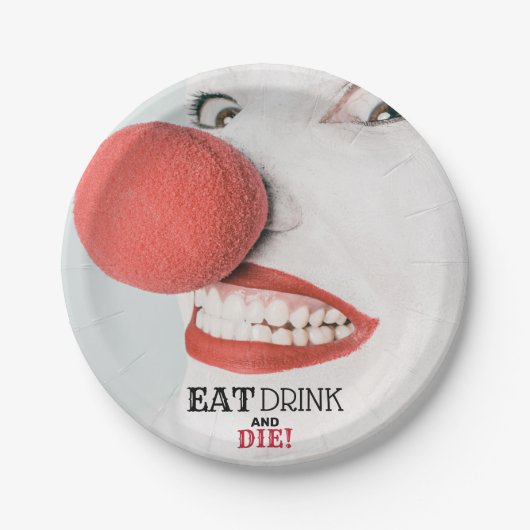 キラーピエロ、ハローウィンパーティ ペーパープレート (正面)