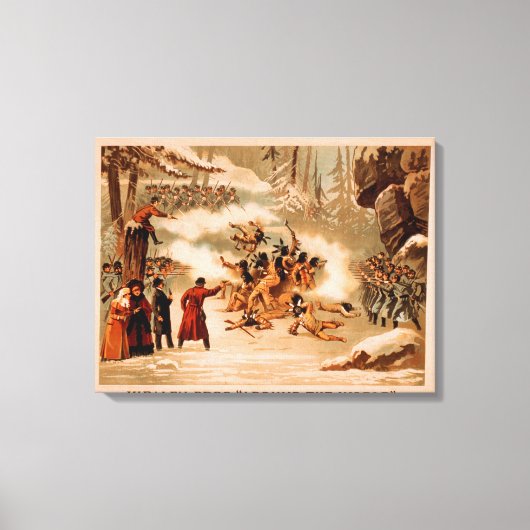 キラーフィー「Around the World」インディアン大虐殺 キャンバスプリント (正面)