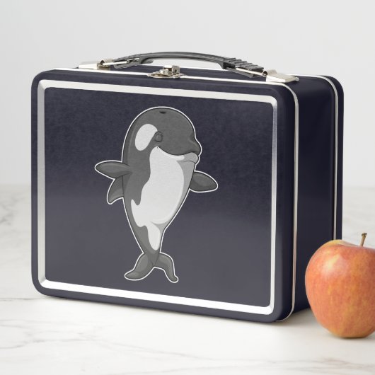 キラーホエールアットヨガフィットネスイン・スタンド メタルランチボックス (インサイチュ)