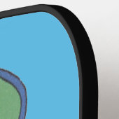 キラーホエールアンドドラゴンパドル ピックルボールラケット (左詳細)