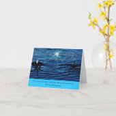 キラーホエールスターライト海のグリーティン感動的グ カード (黄色い花)