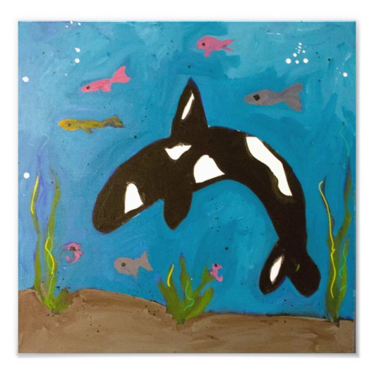 キラーホエールバイジェネヴィエーヴ&ジーナ フォトプリント            (正面)