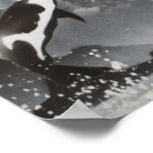 キラーホエールフレームプリント ポスター (角)