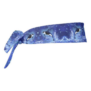 キラーホエールブルーフルムーンタイヘッドバンド タイヘッドバンド