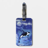 キラーホエールラゲッジタグブルーフルムーン ラゲッジタグ (裏面縦)