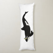 キラーホエー聞ルの音楽イエローヘッドフォン ボディピロー (裏面 (縦))