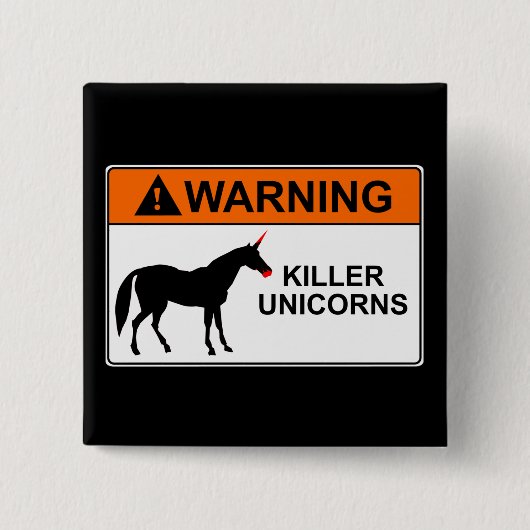 キラーユニコーン 缶バッジ (正面)