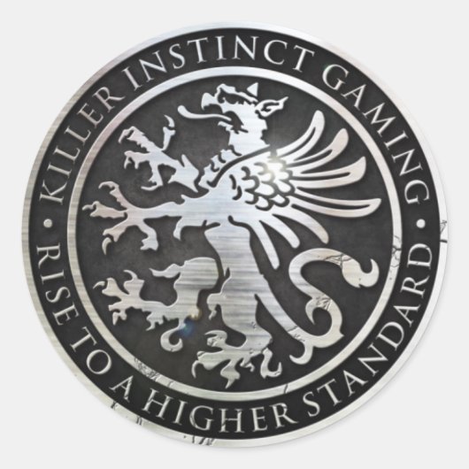 キラー本能ステッカー ラウンドシール (正面)