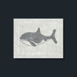 キラー航海のクジラ キャンバスプリント<br><div class="desc">チャリヤ・ザリスによる「物語の鯨」。キラークジラをテーマ航海のにした背景。</div>