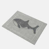 キラー航海のクジラ ドアマット (アングル)