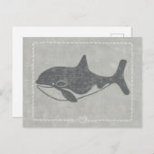 キラー航海のクジラ ポストカード (正面/裏面)