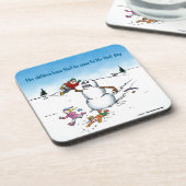 キラー雪だるまおもしろい漫画 コースター (左側)