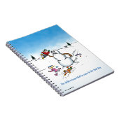 キラー雪だるまおもしろい漫画 ノートブック (右側)