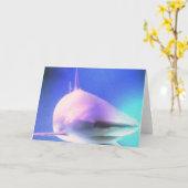 キラー鮫の挨拶状 カード (黄色い花)