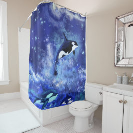 キラー鯨シャワーカーテン シャワーカーテン