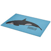 キラー鯨漫画イラストレーション カッティングボード (角)