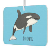 キラー鯨漫画イラストレーション カーエアーフレッシュナー (左)