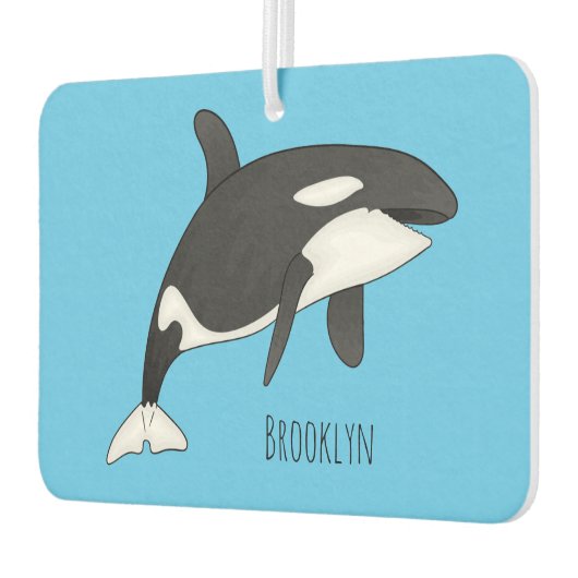 キラー鯨漫画イラストレーション カーエアーフレッシュナー (左)