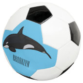 キラー鯨漫画イラストレーション サッカーボール (3/4)