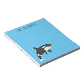 キラー鯨漫画イラストレーション ノートパッド (アングル)