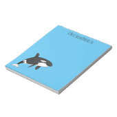 キラー鯨漫画イラストレーション ノートパッド (回転)