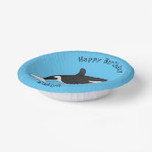 キラー鯨漫画イラストレーション ペーパーボウル (傾斜あり)