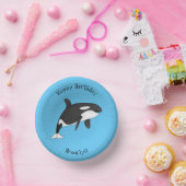 キラー鯨漫画イラストレーション ペーパーボウル (パーティー)