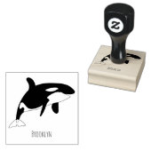 キラー鯨漫画イラストレーション ラバースタンプ (押印)