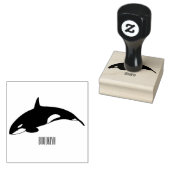 キラー鯨漫画イラストレーション ラバースタンプ (押印)