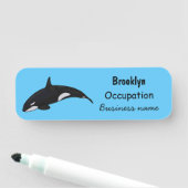 キラー鯨漫画イラストレーション 名札 (インサイチュ)