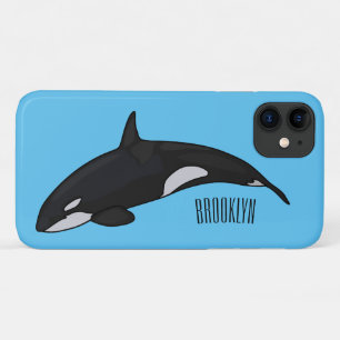 キラー鯨漫画イラストレーション iPhone 11 ケース