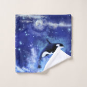 キラー鯨風呂タオルセット バスタオルセット (ウォッシュタオル)