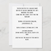 キラー・ショールーム – 少し不気味に見せよう 招待状 (裏面)