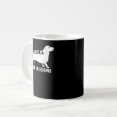 キラー・ダシュントTシャツに用心 コーヒーマグカップ (正面左)