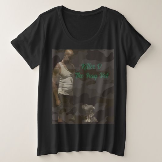 キラーD プラスサイズTシャツ (デザイン正面)
