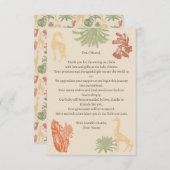 キラ素朴フフローラ サンキューカード (正面/裏面)