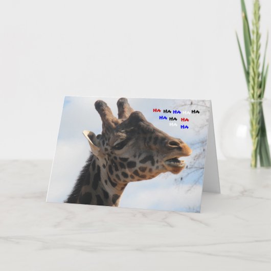 キリおもしろいンオールドエイジ誕生日カード カード (正面)